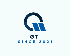 Blue Racing Letter G logo design