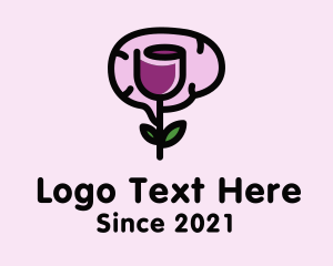 Psychiatrist - Mental Health Flower logo design
