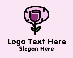 Mental Health Flower  Logo