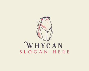 Veterinarian - Pet Cat Sunglasses logo design