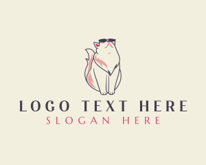 Pet Shop - Pet Cat Sunglasses logo design