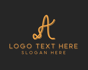 Clothing - Sewing Tailor Letter A logo design