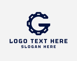 Factory - Automotive Gear Letter G logo design