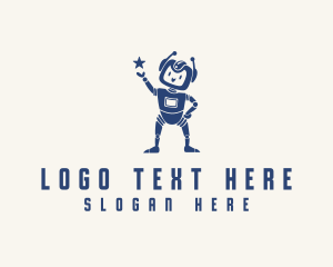 Kids - Star Robot Boy logo design
