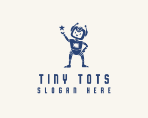 Toddler - Star Robot Boy logo design