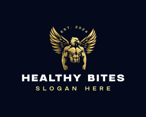 Eagle Muscular Fitness logo design