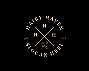 Hipster Floral Perfume logo design