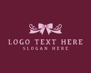 Beauty Ribbon Stylist logo design