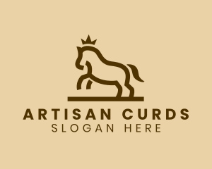 Enterprise Horse Crown logo design