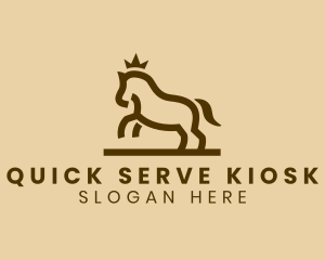 Enterprise Horse Crown logo design