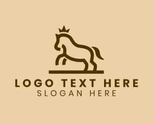 Business - Enterprise Horse Crown logo design