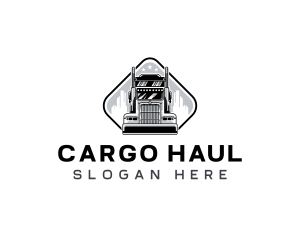 Shipping Truck Vehicle logo design