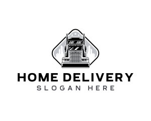 Shipping Truck Vehicle logo design