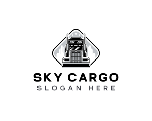 Shipping Truck Vehicle logo design