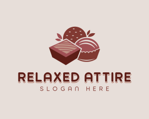 Chocolate Pastry Dessert Logo