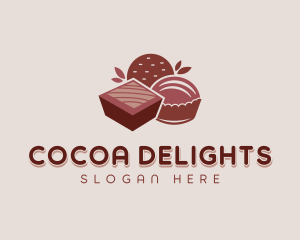 Chocolate Pastry Dessert logo design