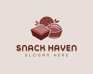 Chocolate Pastry Dessert logo design