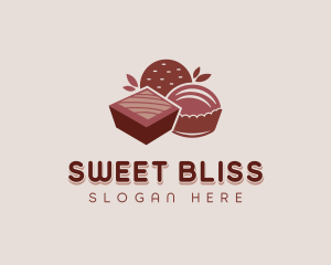 Chocolate Pastry Dessert logo design