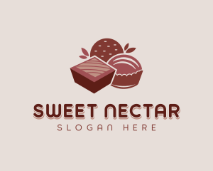 Chocolate Pastry Dessert logo design