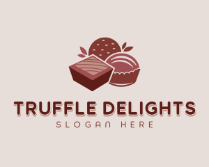 Truffle - Chocolate Pastry Dessert logo design