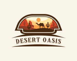 Camel - Camel Cactus Desert logo design