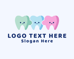 Orthodontics - Child Dental Tooth Puzzle logo design