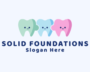 Child Dental Tooth Puzzle Logo