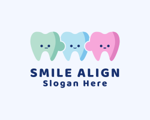 Child Dental Tooth Puzzle logo design