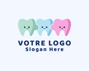 Pediatrician - Child Dental Tooth Puzzle logo design