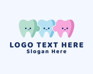 Puzzle - Child Dental Tooth Puzzle logo design