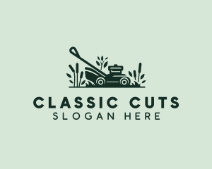 Garden Lawn Mower logo design