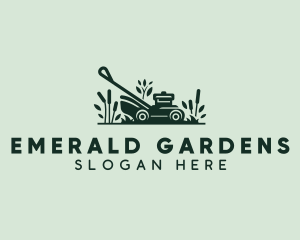 Garden Lawn Mower logo design