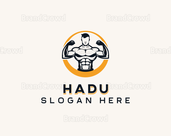 Fitness Bodybuilding Man Logo