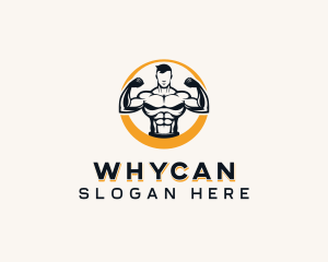 Fitness Bodybuilding Man Logo