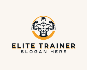 Fitness Bodybuilding Man logo design