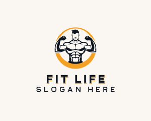 Fitness Bodybuilding Man logo design