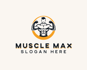 Bodybuilding - Fitness Bodybuilding Man logo design