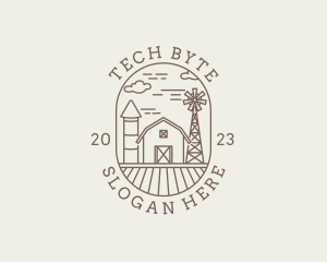 Environment - Rural Farm Barn Windmill logo design