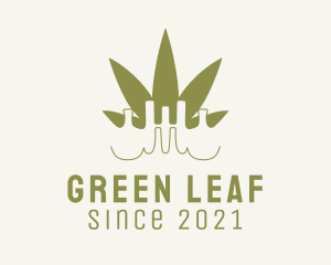 Green Weed Laboratory  logo design