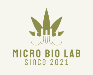 Green Weed Laboratory  logo design