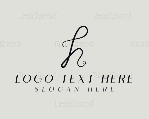 Stylish Fashion Thread Letter H Logo