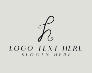 Couture - Stylish Fashion Thread Letter H logo design