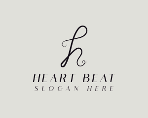 Stylish Fashion Thread Letter H logo design