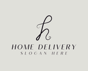 Stylish Fashion Thread Letter H logo design