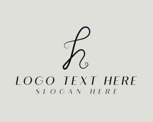 Stylish Fashion Thread Letter H Logo