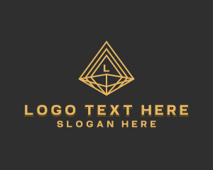 Financial - Corporate Diamond Pyramid logo design