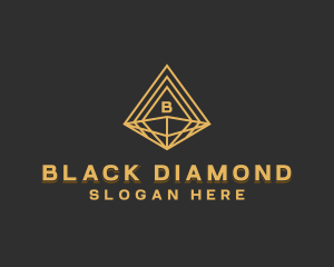 Corporate Diamond Pyramid logo design