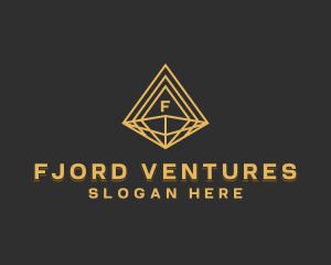 Corporate Diamond Pyramid logo design