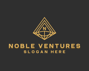 Corporate Diamond Pyramid logo design