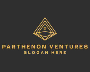 Corporate Diamond Pyramid logo design